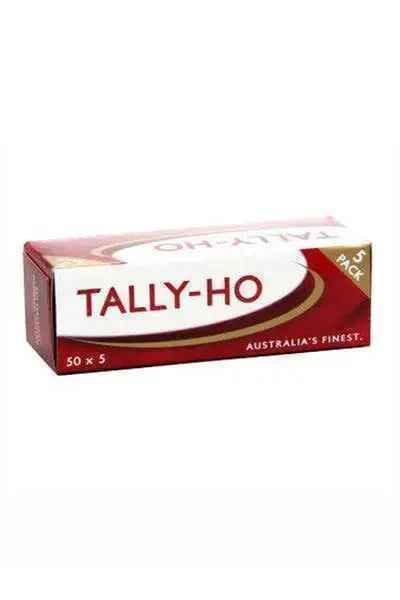 1 X 5PK Multipack Tally Ho Cigarette Rolling Papers, 50 Leaves Per PK