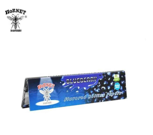 1 X Hornet Blueberry 1 1/4 Size Flavoured Hemp Rolling Paper Smoking Herbs